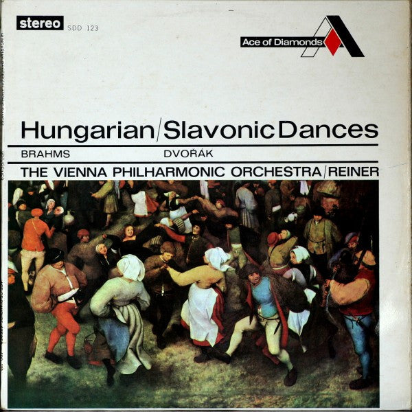 Johannes Brahms, Antonín Dvořák — Wiener Philharmoniker / Fritz Reiner : Hungarian / Slavonic Dances (LP)