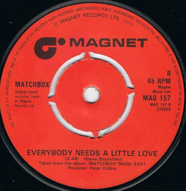 Matchbox (3) : Buzz Buzz A Diddle It (7", Single)