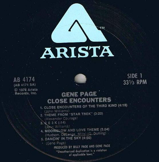 Gene Page : Close Encounters (LP, Album)