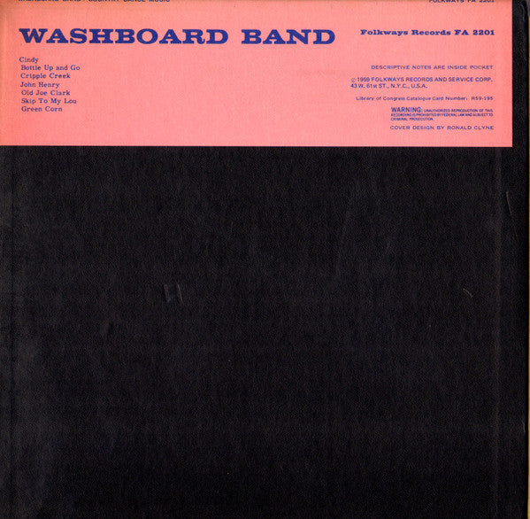 Washboard Band : Country Dance Music (10", Album)