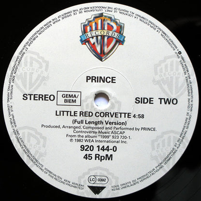 Prince : 1999 / Little Red Corvette (12", Single)