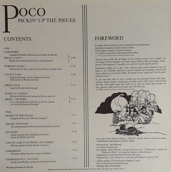 Poco (3) : Pickin' Up The Pieces (LP, Album, RE)