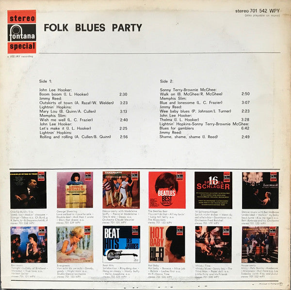 Various : Folk Blues Party (LP, Comp)