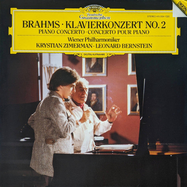 Johannes Brahms • Krystian Zimerman • Wiener Philharmoniker • Leonard Bernstein : Klavierkonzert No. 2 (LP)
