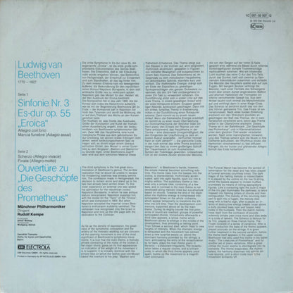 Ludwig van Beethoven - Münchner Philharmoniker, Rudolf Kempe : Sinfonie Nr. 3 Eroica / Die Geschöpfe Des Prometheus (LP, Album, Quad)