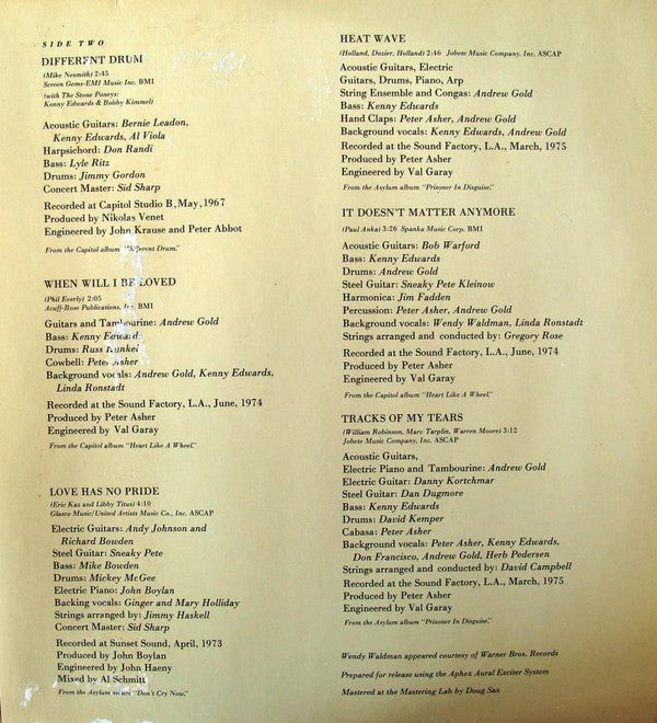 Linda Ronstadt : Greatest Hits (LP, Comp, Club, RE)