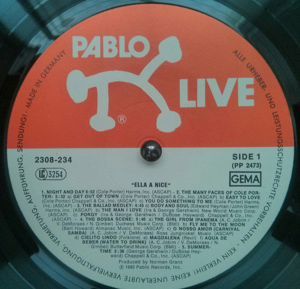 Ella Fitzgerald : Ella À Nice (LP, Album, RE)