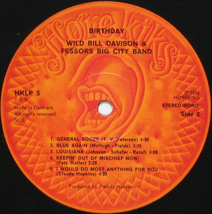 Wild Bill Davison & Fessor's Big City Band : Birthday (LP, Album)