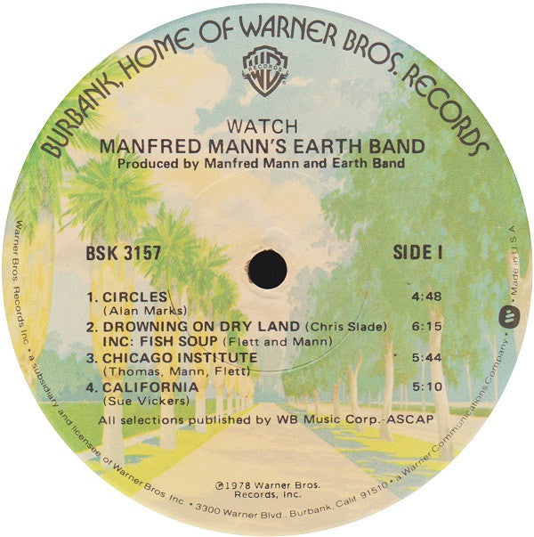 Manfred Mann's Earth Band : Watch (LP, Album, Win)