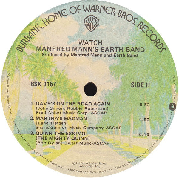 Manfred Mann's Earth Band : Watch (LP, Album, Win)