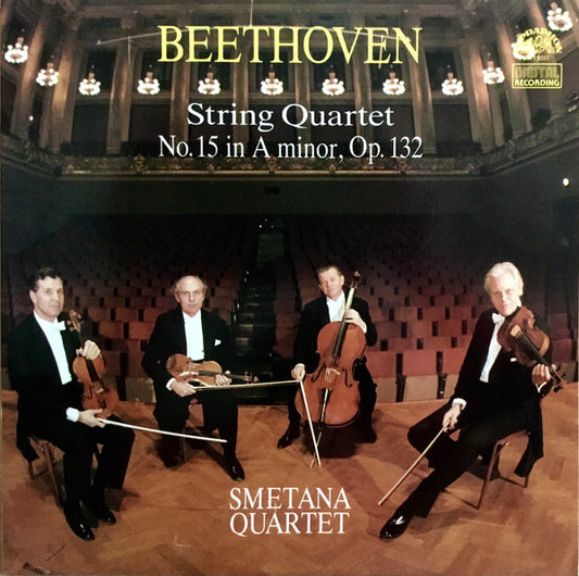 Ludwig van Beethoven — Smetana Quartet : String Quartet No. 15 In A Minor, Op. 132 (LP)