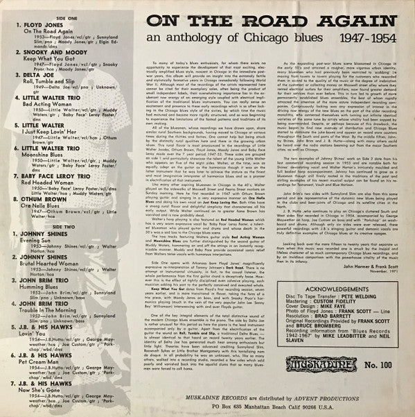 Various : On The Road Again An Anthology Of Chicago Blues 1947-1954 (LP, Comp, Mono)