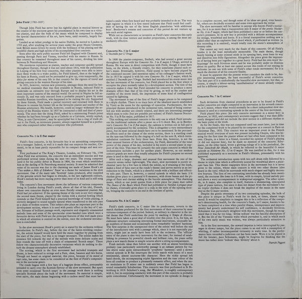 John Field (2), John O'Conor, The New Irish Chamber Orchestra, János Fürst : The Complete Piano Concertos - 1, Nos 1, 5, 6, 7 (2xLP)