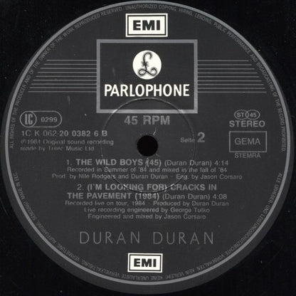 Duran Duran : The Wild Boys (12", Maxi, Bla)