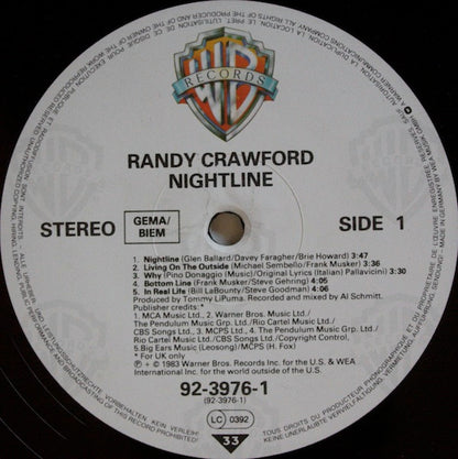 Randy Crawford : Nightline (LP, Album)