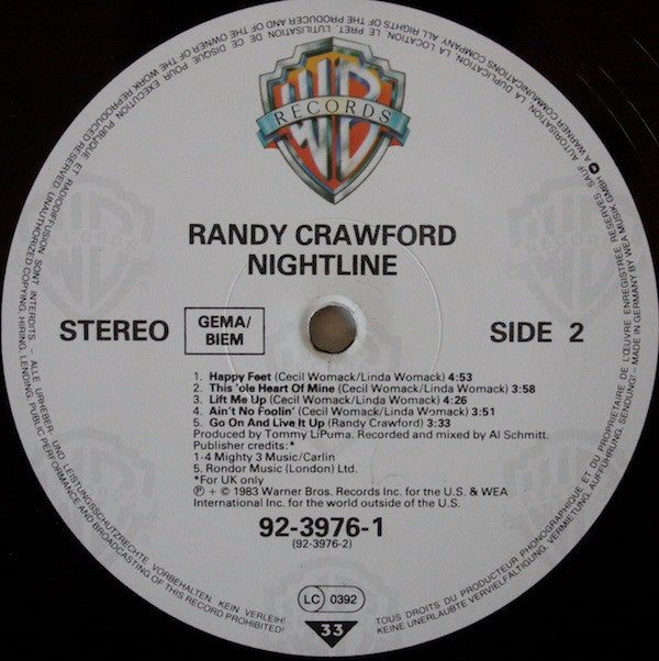 Randy Crawford : Nightline (LP, Album)