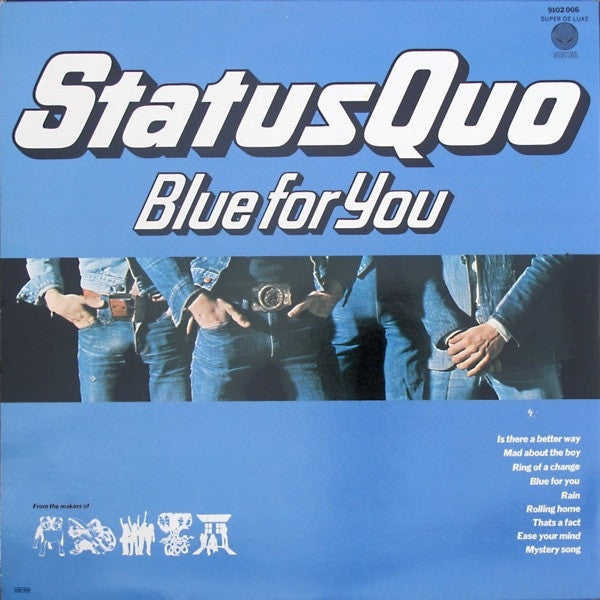 Status Quo : Blue For You (LP, Album, Gat)