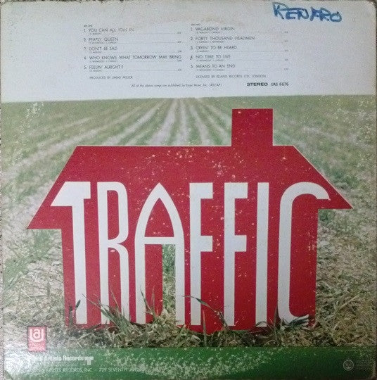 Traffic : Traffic (LP, Album, Roc)