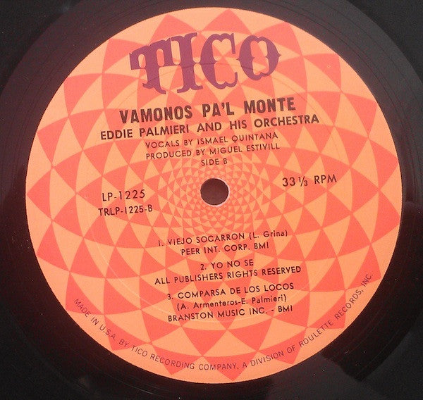 Eddie Palmieri : Vamonos Pa'l Monte (LP, Album, Mono)