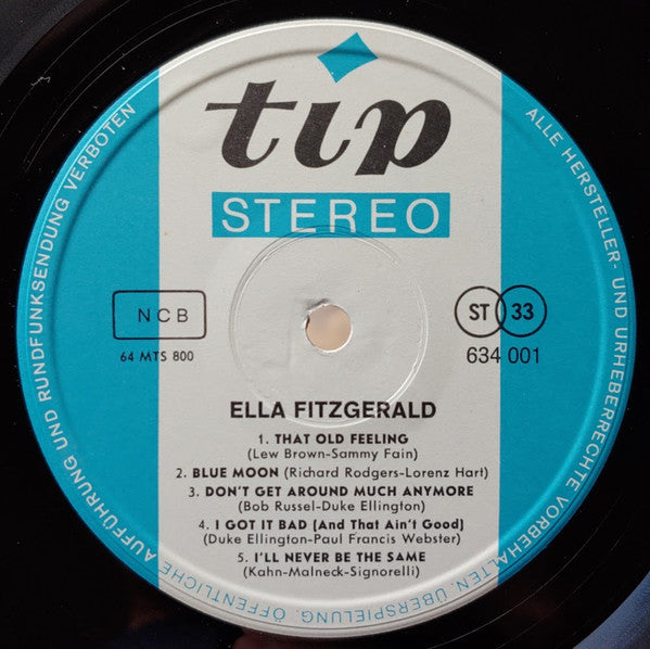 Ella Fitzgerald : Ella Fitzgerald (LP, Comp)