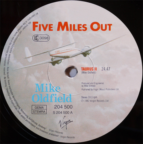 Mike Oldfield : Five Miles Out (LP, Album, RE, Gat)