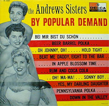 The Andrews Sisters : By Popular Demand (LP, Comp, Mono)