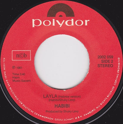 Hakol Over Habibi : Layla (7")