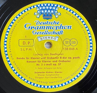 Sviatoslav Richter, Ludwig van Beethoven : Klavierkonzert Nr. 3 C-moll / Konzertrondo B-dur (LP, Album, All)