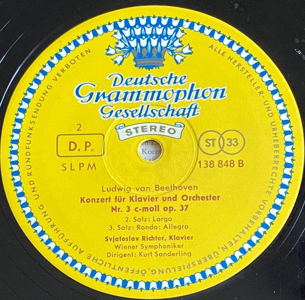 Sviatoslav Richter, Ludwig van Beethoven : Klavierkonzert Nr. 3 C-moll / Konzertrondo B-dur (LP, Album, All)