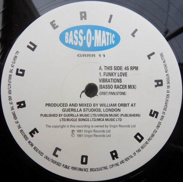 Bassomatic : Funky Love Vibrations (12")