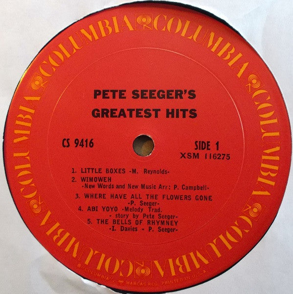 Pete Seeger : Pete Seeger's Greatest Hits (LP, Comp, RE)