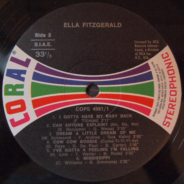 Ella Fitzgerald : Musical Biography Of  (2xLP, Comp)