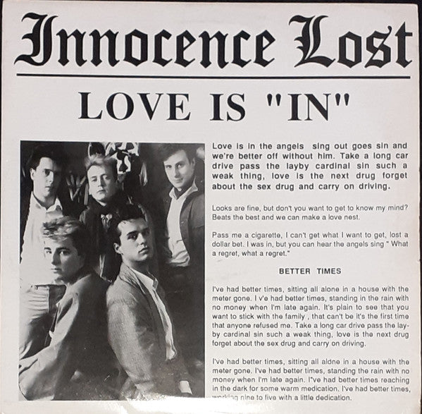 Innocence Lost : Love Is "In" (12")