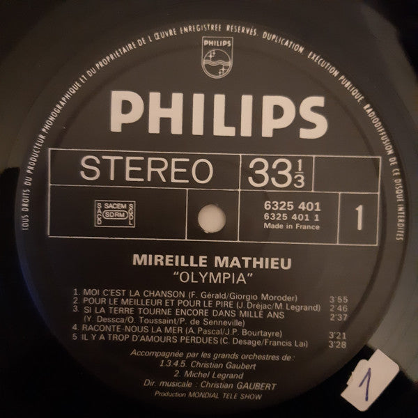 Mireille Mathieu : Olympia (LP, Album)