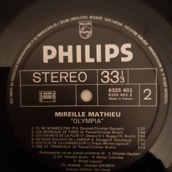 Mireille Mathieu : Olympia (LP, Album)