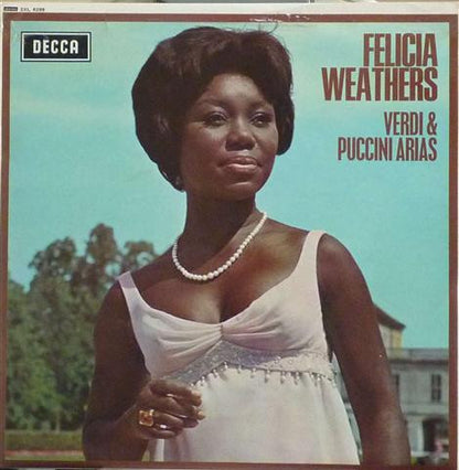 Felicia Weathers, Wiener Opernorchester, Argeo Quadri, Giuseppe Verdi, Giacomo Puccini : Verdi & Puccini Arias (LP)