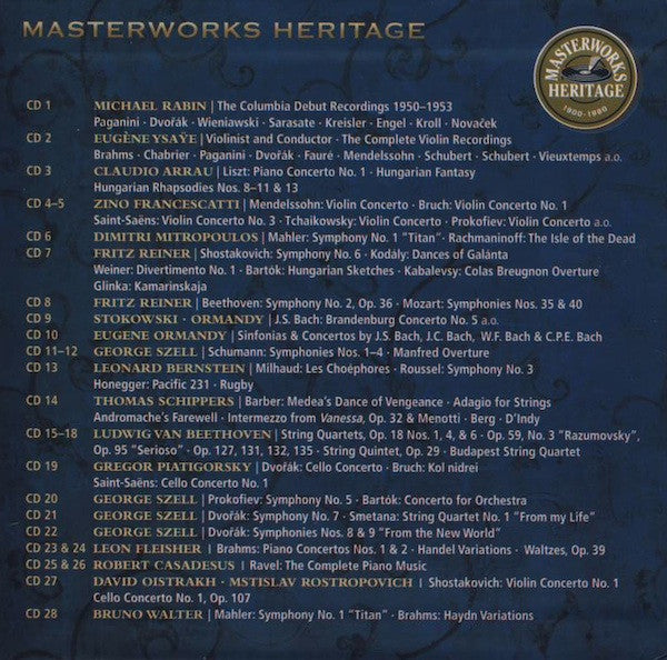 Various : Masterworks Heritage (28xCD + Box, Comp)