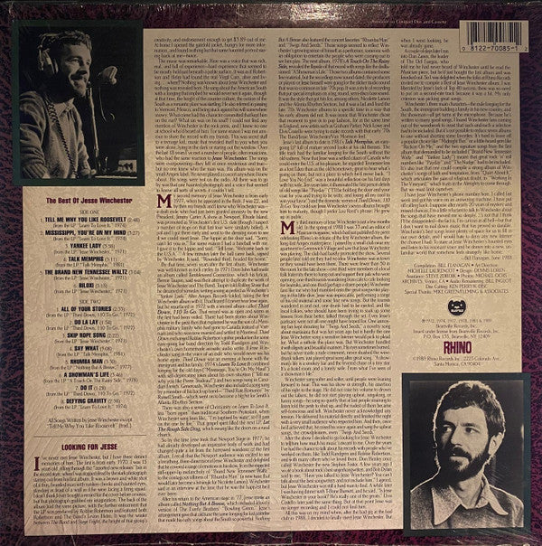 Jesse Winchester : The Best Of (LP, Comp)