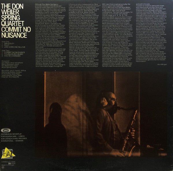 The Don Weller Spring Quartet : Commit No Nuisance (LP, Album)