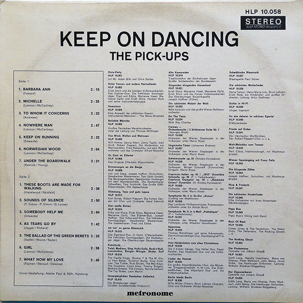 The Pick-Ups : Keep On Dancing (LP)