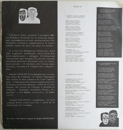 Daniel Viglietti : Canciones Para Mi America (LP, Album)