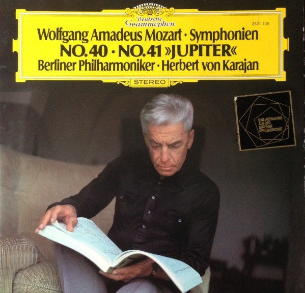 Wolfgang Amadeus Mozart, Berliner Philharmoniker, Herbert von Karajan : Symphonien No. 40 / No. 41 «Jupiter» (LP)