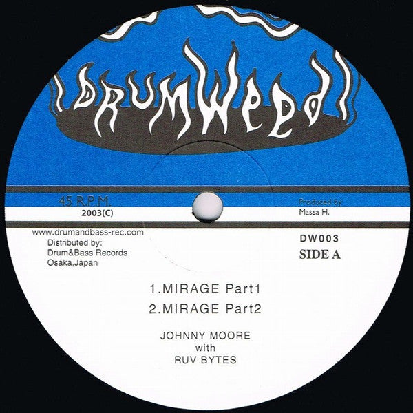 Johnny Moore With Ruv Bytes : Mirage (12", Maxi)