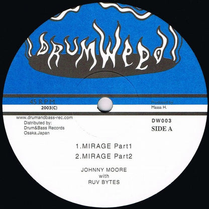 Johnny Moore With Ruv Bytes : Mirage (12", Maxi)