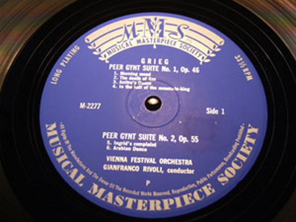 Edvard Grieg, Wiener Festspielorchester · Gianfranco Rivoli : Peer Gynt Suiten 1 Und 2 / 4 Norwegische Tänze (LP, Mono)
