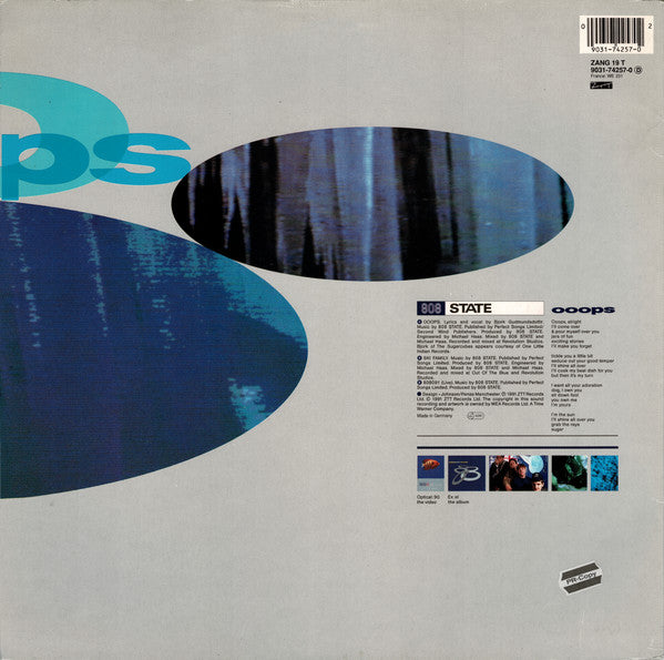 808 State Featuring Björk : Ooops (12", Single)