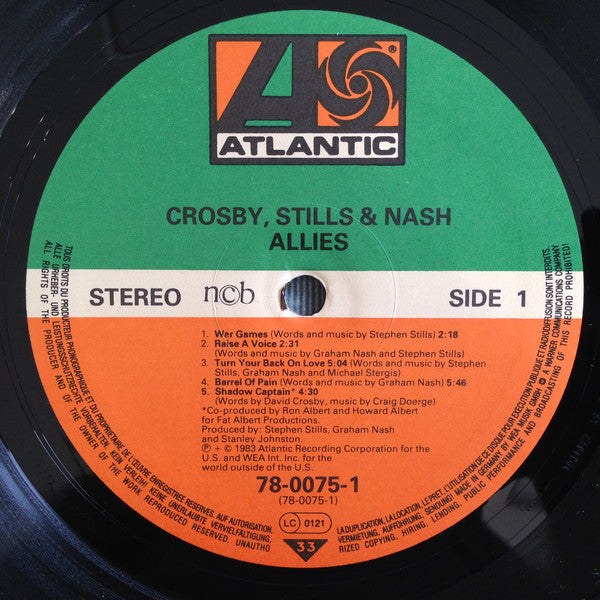 Crosby, Stills & Nash : Allies (LP, Album)