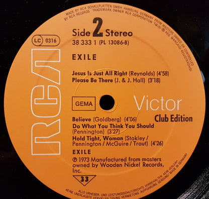 Exile (7) : Exile (LP, Album, Club, RE)