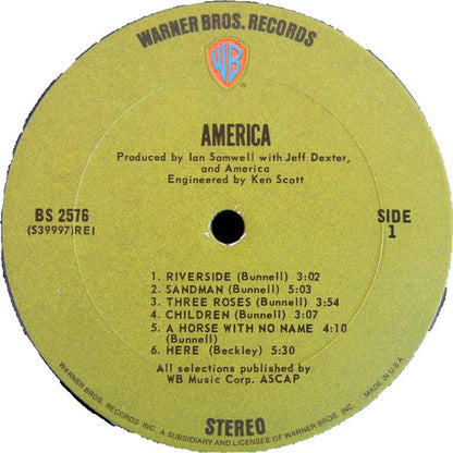 America (2) : America (LP, Album, RE)