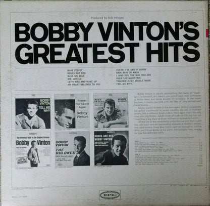 Bobby Vinton : Bobby Vinton's Greatest Hits (LP, Comp, Mono, Pit)